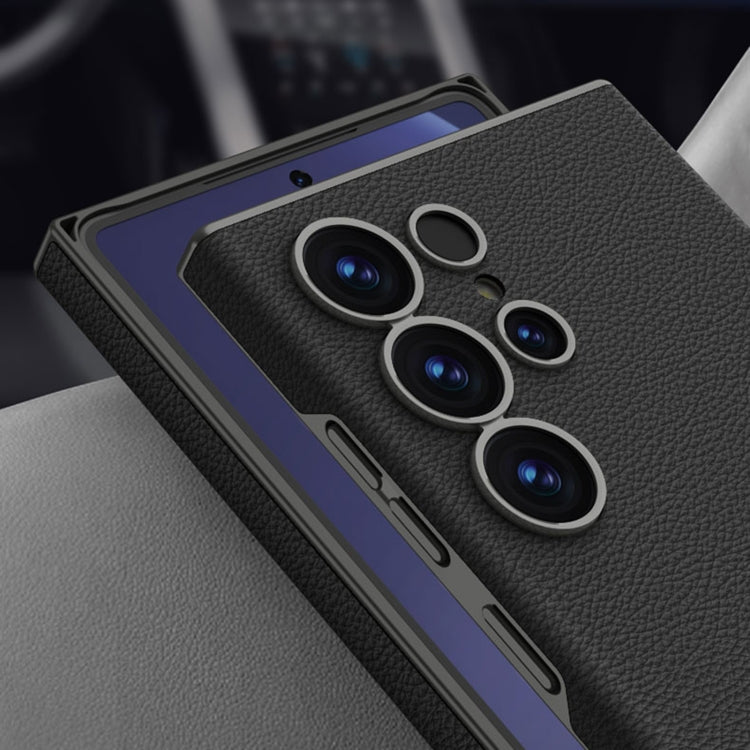 For Samsung Galaxy S25 Ultra 5G GKK Skin-feeling Leather Curved Phone Case(Titanium Gray) - free shipping - PMC Jewellery - Order now!