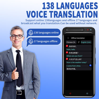 VORMOR Z6 5.0 inch HD Touch Screen Smart AI Translator 139 Languages with Offline Translation / Photo Translation -  by PMC Jewellery | Online Shopping South Africa | PMC Jewellery | Buy Now Pay Later Mobicred