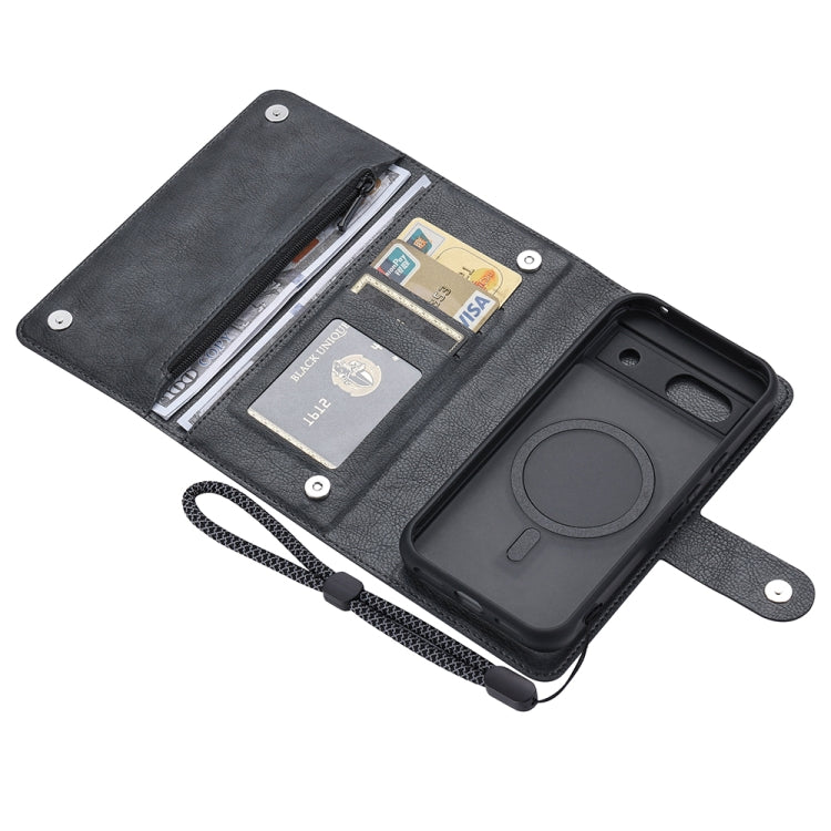 For Google Pixel 8a ViLi GVB Series MagSafe Magnetic RFID Leather Phone Case(Black) - free shipping - PMC Jewellery - Order now!