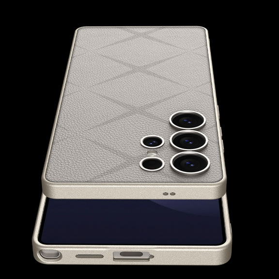For Samsung Galaxy S25 Ultra 5G GKK Asterism Metal Paint Skin Feel Leather Full Coverage Phone Case(Purple)