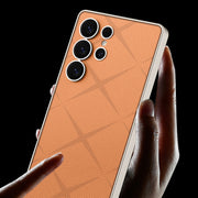 For Samsung Galaxy S25 Ultra 5G GKK Asterism Metal Paint Skin Feel Leather Full Coverage Phone Case(Purple)