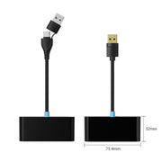 P40 CarPlay and Android Auto Car Connectivity Box Wireless Adapter(Black)