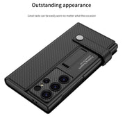 For Samsung Galaxy S25+ 5G GKK Flip Wallet Leather Phone Case(Carbon Fiber Texture)