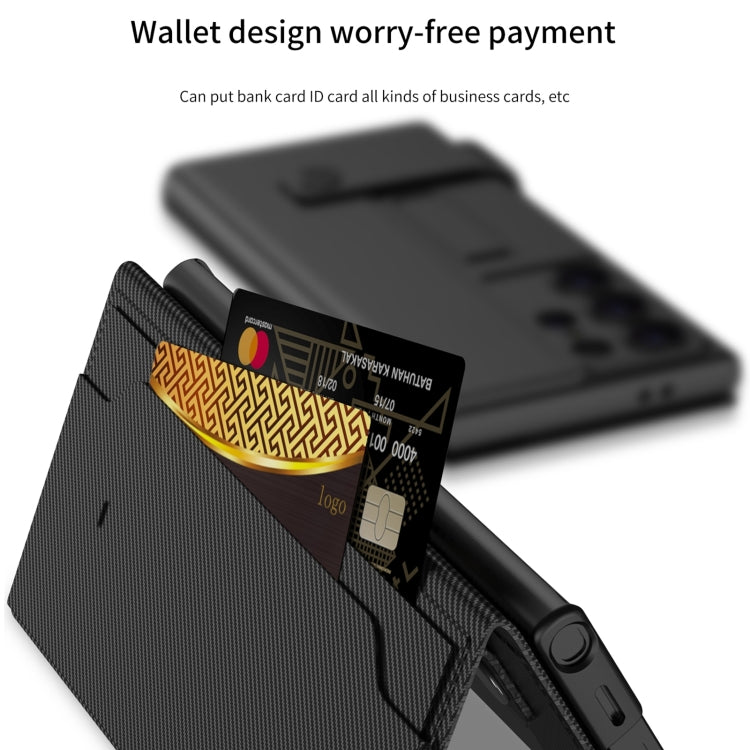 For Samsung Galaxy S25 5G GKK Flip Wallet Leather Phone Case(Carbon Fiber Texture) - Galaxy S25 5G Cases by GKK | Online Shopping South Africa | PMC Jewellery | Buy Now Pay Later Mobicred