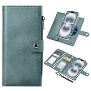 For iPhone 16 ViLi GVS-C Series MagSafe Magnetic RFID Leather Flip Phone Case(Green)
