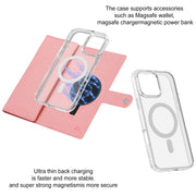 For iPhone 16 Plus ViLi GBS-C Series MagSafe Magnetic RFID Leather Flip Phone Case(Pink)