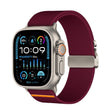 For Apple Watch 46mm / 49mm / 45mm / 44mm Parachute Buckle Elastic Nylon Watch Band(Wine Red) - free shipping - PMc TechLife - Order now!