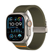 For Apple Watch 46mm / 49mm / 45mm / 44mm Parachute Buckle Elastic Nylon Watch Band(Army Green) - free shipping - PMc TechLife - Order now!