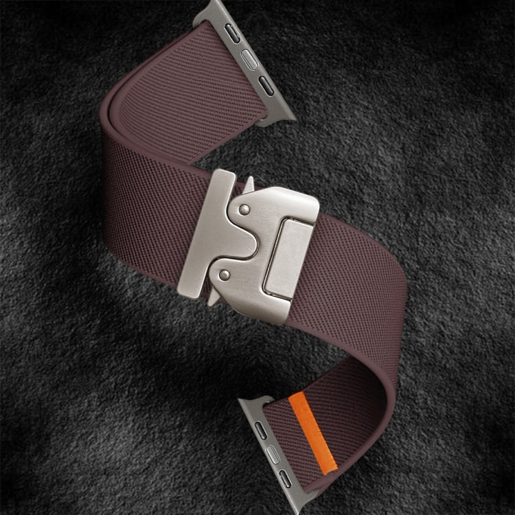 For Apple Watch 42mm / 41mm / 40mm / 38mm Parachute Buckle Elastic Nylon Watch Band(Smoky Purple) - free shipping - PMc TechLife - Order now!