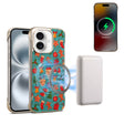 For iPhone 16 Plus Denior A18 Paint MagSafe Phone Case(Christmas) - iPhone 16 Plus Cases by Denior | Online Shopping South Africa | PMC Jewellery | Buy Now Pay Later Mobicred