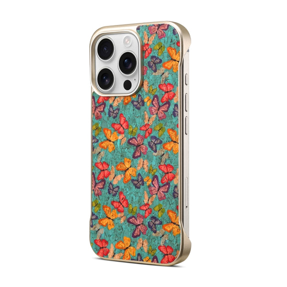 For iPhone 16 Pro Denior A18 Paint MagSafe Phone Case(Butterflies)