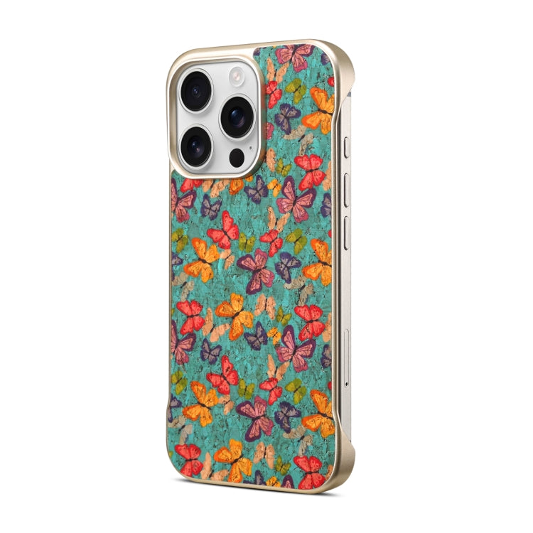 For iPhone 16 Pro Max Denior A18 Paint MagSafe Phone Case(Butterflies)