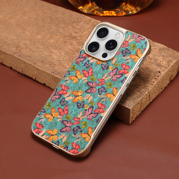 For iPhone 16 Pro Max Denior A18 Paint MagSafe Phone Case(Butterflies)
