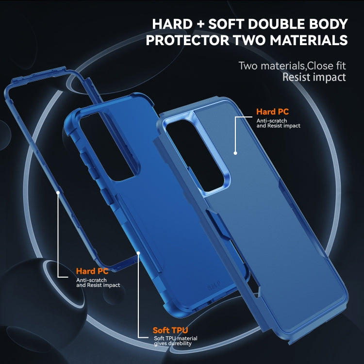 For Samsung Galaxy S25 5G TPU + PC Shockproof Protective Phone Case(Royal Blue) - Galaxy S25 5G Cases by PMC Jewellery | Online Shopping South Africa | PMC Jewellery | Buy Now Pay Later Mobicred
