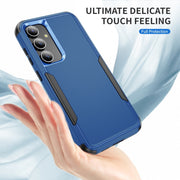 For Samsung Galaxy S25 5G TPU + PC Shockproof Protective Phone Case(Royal Blue + Black)