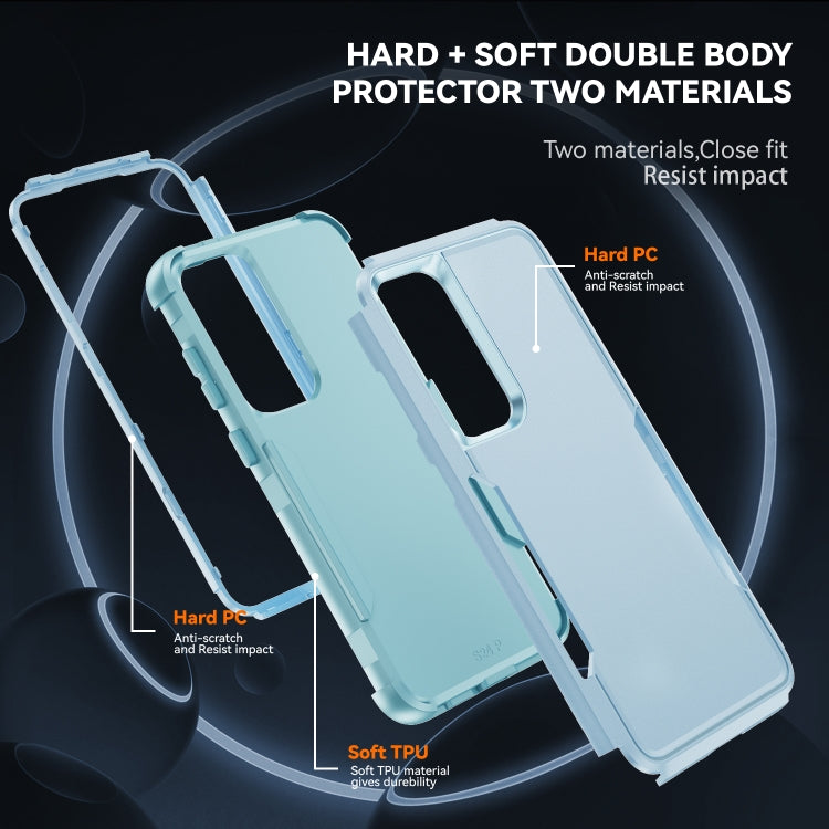 For Samsung Galaxy S25+ 5G TPU + PC Shockproof Protective Phone Case(Grey Green) - Galaxy S25+ 5G Cases by PMC Jewellery | Online Shopping South Africa | PMC Jewellery | Buy Now Pay Later Mobicred