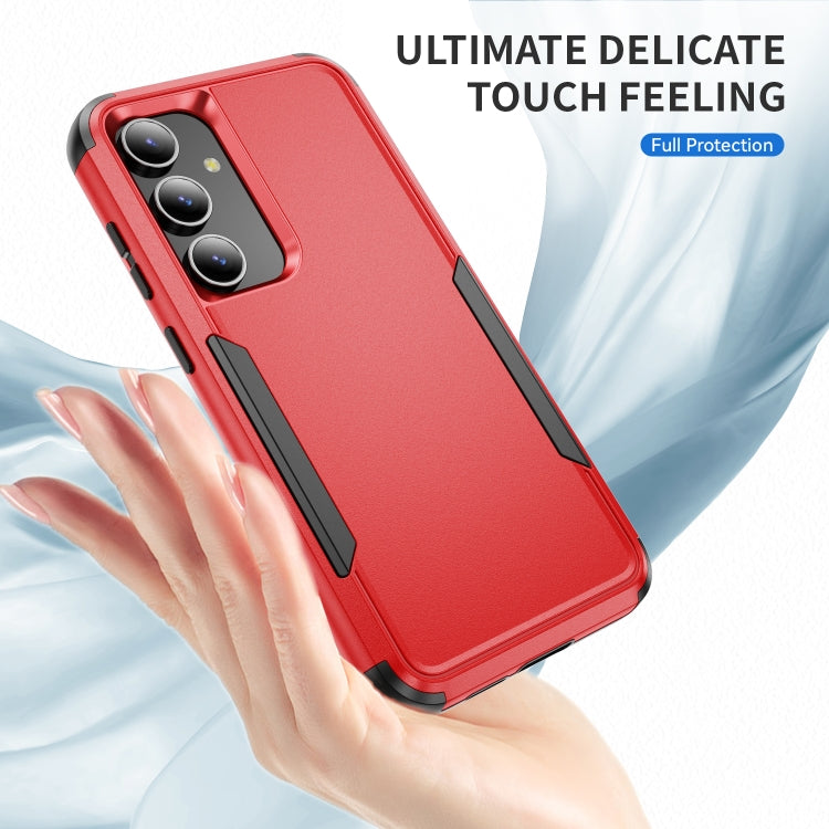 For Samsung Galaxy S25+ 5G TPU + PC Shockproof Protective Phone Case(Red + Black) - Galaxy S25+ 5G Cases by PMC Jewellery | Online Shopping South Africa | PMC Jewellery | Buy Now Pay Later Mobicred