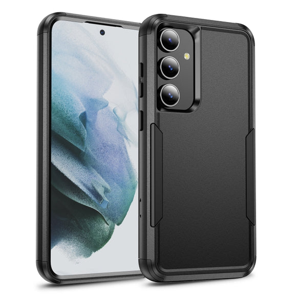 For Samsung Galaxy S25+ 5G TPU + PC Shockproof Protective Phone Case(Black)