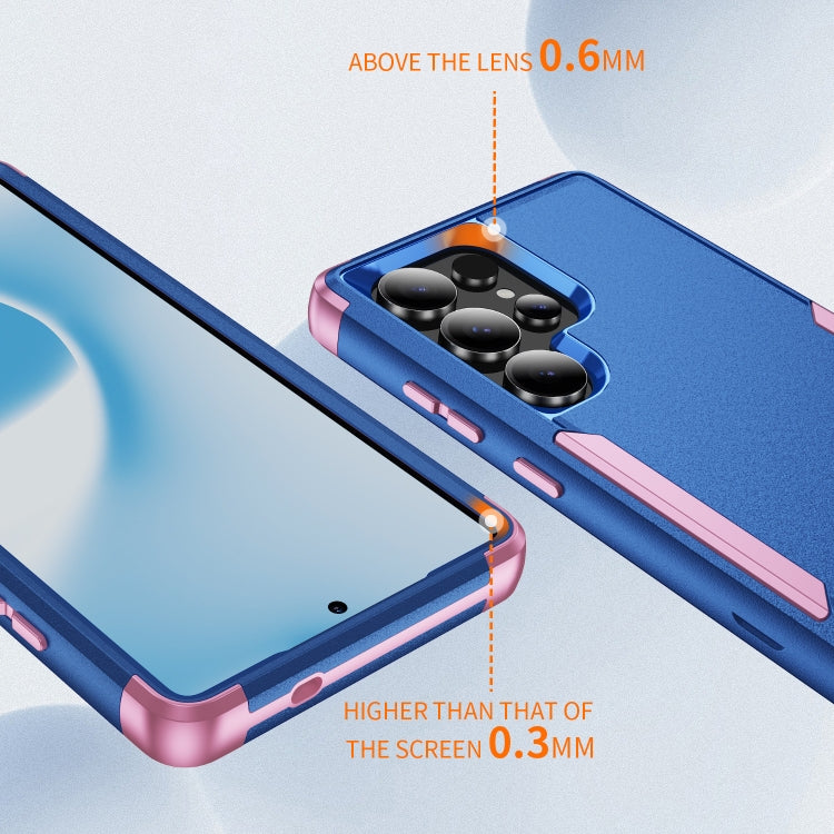 For Samsung Galaxy S25 Ultra 5G TPU + PC Shockproof Protective Phone Case(Royal Blue + Pink) - Galaxy S25 Ultra 5G Cases by PMC Jewellery | Online Shopping South Africa | PMC Jewellery | Buy Now Pay Later Mobicred