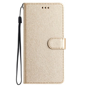 For Samsung Galaxy S25 5G Silk Texture Horizontal Flip Leather Phone Case(Gold)