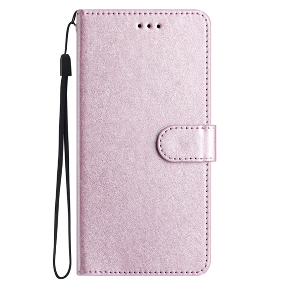 For Samsung Galaxy S25 5G Silk Texture Horizontal Flip Leather Phone Case(Rose Pink)