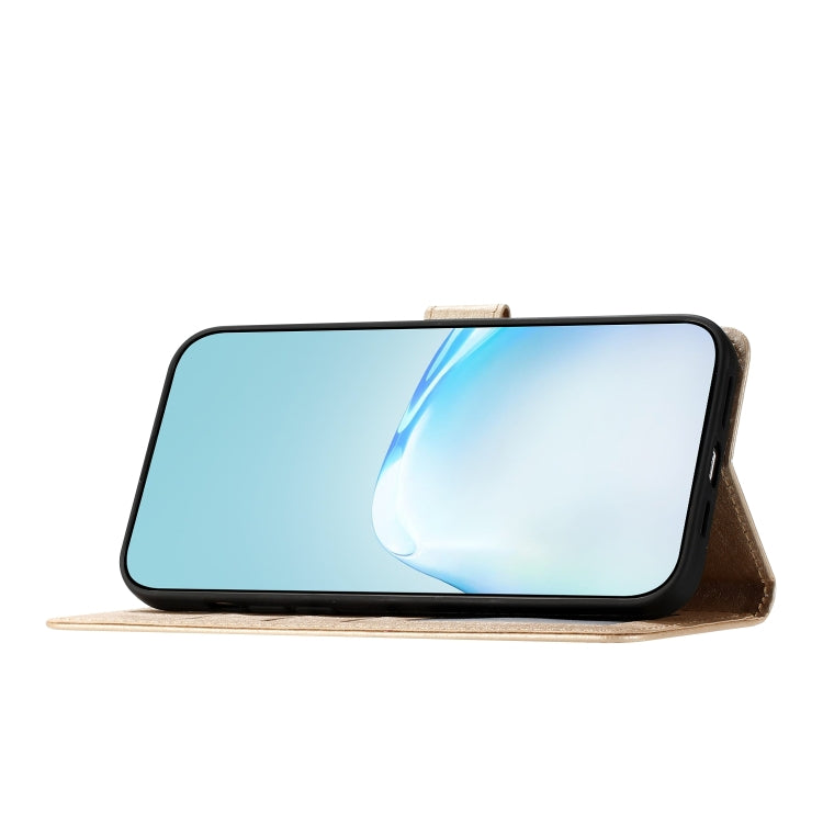 For Samsung Galaxy S25+ 5G Silk Texture Horizontal Flip Leather Phone Case(Gold) - Galaxy S25+ 5G Cases by PMC Jewellery | Online Shopping South Africa | PMC Jewellery | Buy Now Pay Later Mobicred