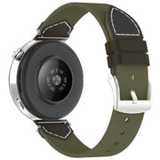 For Huawei Watch GT 5 41mm / GT 5 Pro 42mm Stitched Nylon Denim Watch Band(Black Grey)