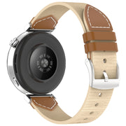 For Huawei Watch GT 5 41mm / GT 5 Pro 42mm Stitched Nylon Denim Watch Band(Brown Apricot)
