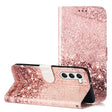 For Samsung Galaxy S25+ 5G Colored Drawing Marble Pattern Leather Phone Case(Rose Gold) - Galaxy S25+ 5G Cases by PMC Jewellery | Online Shopping South Africa | PMC Jewellery | Buy Now Pay Later Mobicred