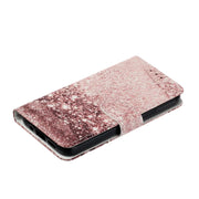For Samsung Galaxy S25+ 5G Colored Drawing Marble Pattern Leather Phone Case(Rose Gold)