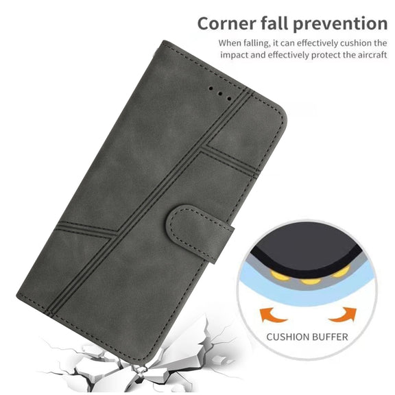 For Samsung Galaxy S25 5G Skin-feel Stitching Leather Phone Case(Grey)