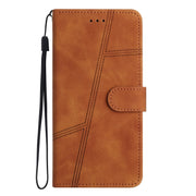 For Samsung Galaxy S25 5G Skin-feel Stitching Leather Phone Case(Brown)