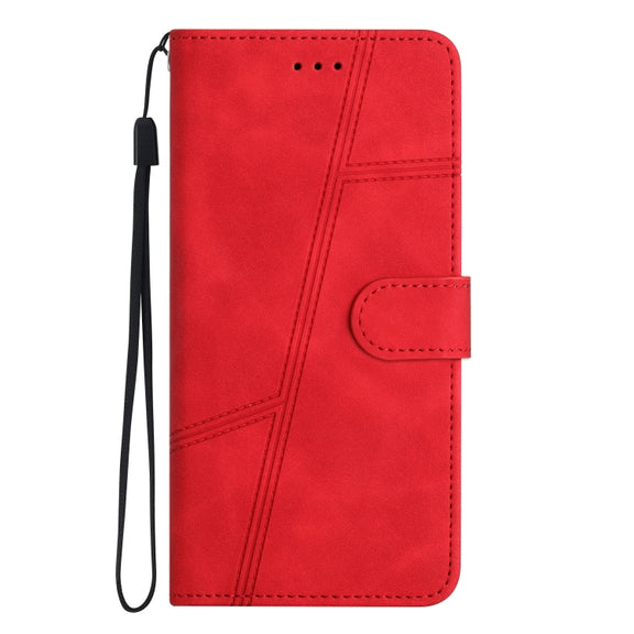 For Samsung Galaxy S25+ 5G Skin-feel Stitching Leather Phone Case(Red)