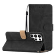 For Samsung Galaxy S25 Ultra 5G Skin-feel Stitching Leather Phone Case(Black) - Galaxy S25 Ultra 5G Cases by PMC Jewellery | Online Shopping South Africa | PMC Jewellery | Buy Now Pay Later Mobicred