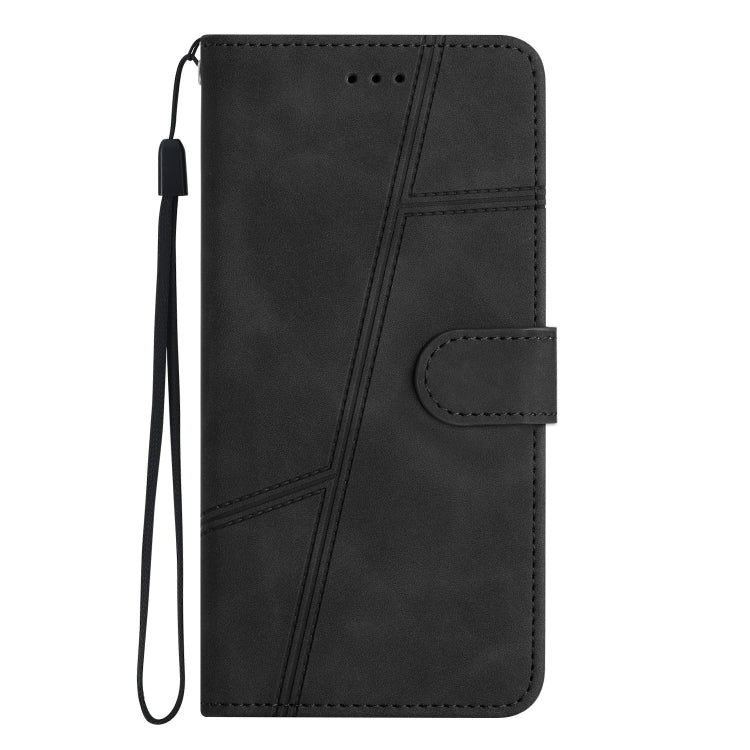 For Samsung Galaxy S25 Ultra 5G Skin-feel Stitching Leather Phone Case(Black)