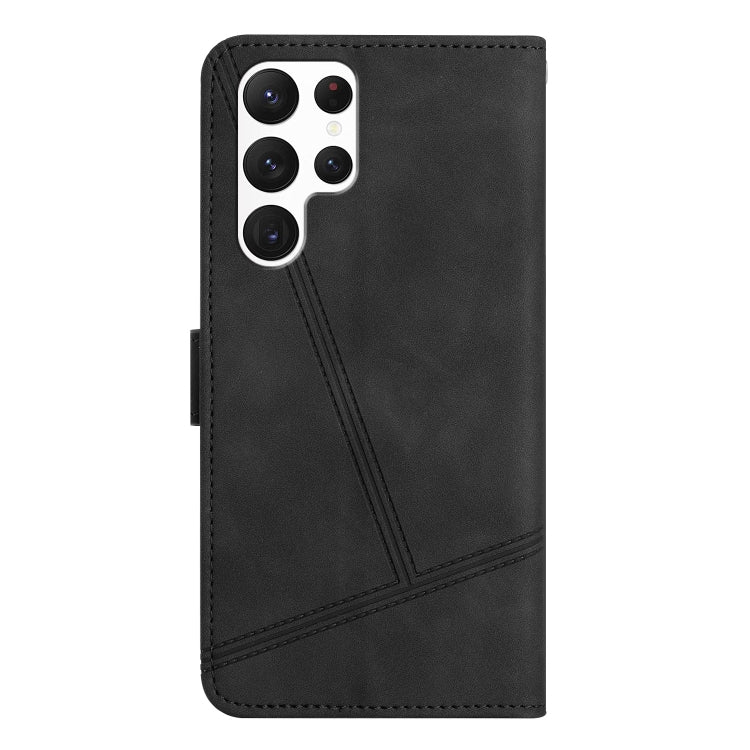 For Samsung Galaxy S25 Ultra 5G Skin-feel Stitching Leather Phone Case(Black) - Galaxy S25 Ultra 5G Cases by PMC Jewellery | Online Shopping South Africa | PMC Jewellery | Buy Now Pay Later Mobicred