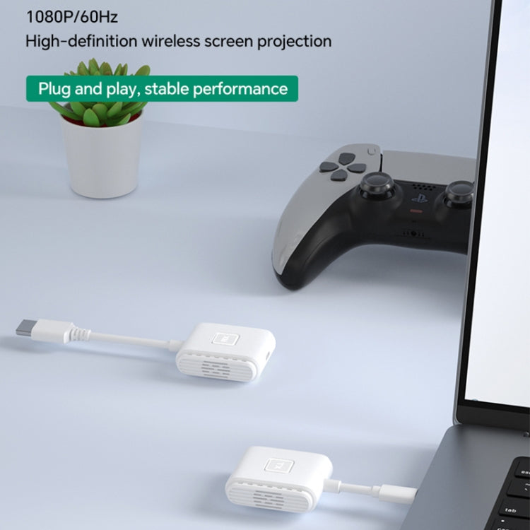 G128 1080P 60Hz Wireless HD Screen Projector Transmitter and Receiver Kit(White) - Wireless Display Dongle by PMC TechLife | Online Shopping South Africa | PMC TechLife | Buy Now Pay Later Mobicred