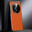 For Huawei Mate 70 Pro / 70 Pro+ Genuine Leather PC Phone Case(Orange) - Huawei Cases by PMC TechLife | Online Shopping South Africa | PMC TechLife | Buy Now Pay Later Mobicred