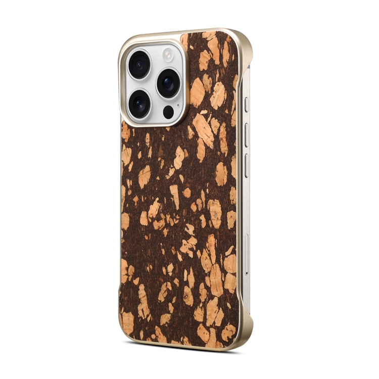 For iPhone 16 Pro Denior A18 WoodenPaint MagSafe Phone Case(Brown)