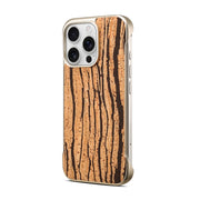 For iPhone 16 Pro Denior A18 WoodenPaint MagSafe Phone Case(Tree Pattern)