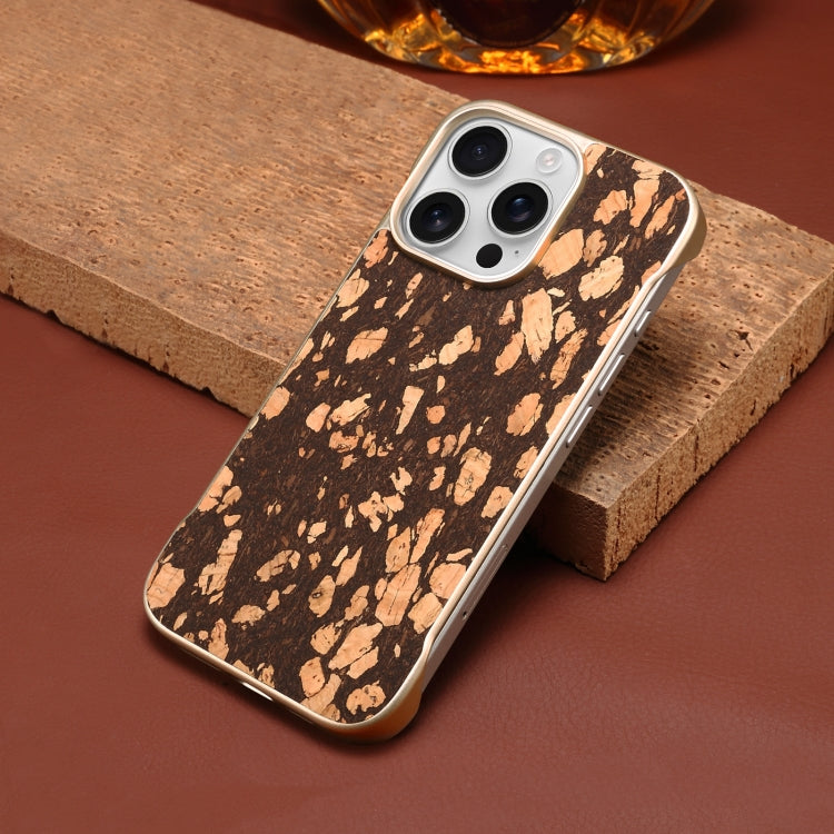 For iPhone 16 Denior A18 WoodenPaint MagSafe Phone Case(Brown)