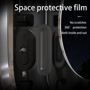 For Apple Watch Ultra 1 / 2 49mm RedPepper Armor Metal Case Integrated Silicone Watch Band(Steel Black White)