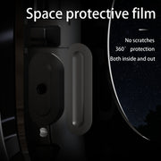 For Apple Watch Ultra 1 / 2 49mm RedPepper Armor Metal Case Integrated Silicone Watch Band(Black)