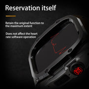 For Apple Watch Ultra 1 / 2 49mm RedPepper Armor Metal Case Integrated Silicone Watch Band(Black)