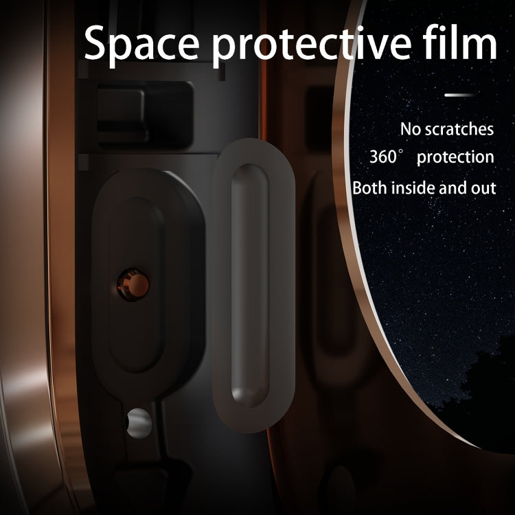 For Apple Watch Ultra 1 / 2 49mm RedPepper Armor Metal Case Integrated Silicone Watch Band(Rose Gold Black Orange) - free shipping - PMC Jewellery - Order now!