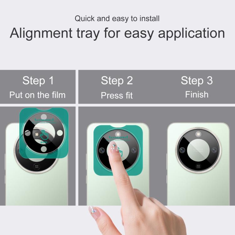 For Honor X70 5G imak Black Version HD Glass Rear Camera Lens Film, Self-positioning Version - free shipping - PMC TechLife - Order now!