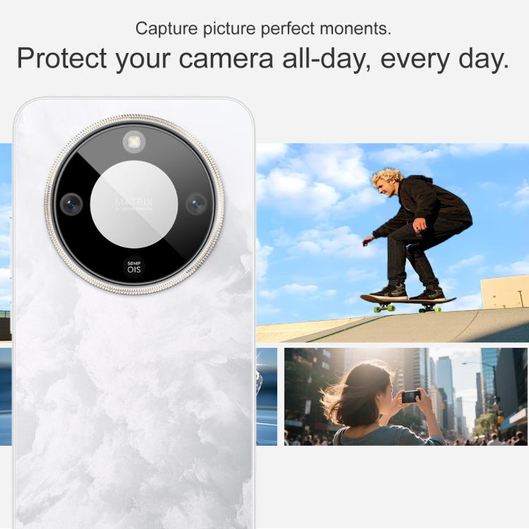 For Honor X70 5G imak Black Version HD Glass Rear Camera Lens Film, Self-positioning Version