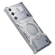 For ZTE nubia Red Magic 9 Pro / 9 Pro+ Gear Magnetic Holder Borderless Metal Phone Case(Silver) - ZTE Cases by PMC TechLife | Online Shopping South Africa | PMC TechLife | Buy Now Pay Later Mobicred