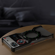 For ZTE nubia Z70 Ultra Gear Magnetic Holder Borderless Metal Phone Case(Black)