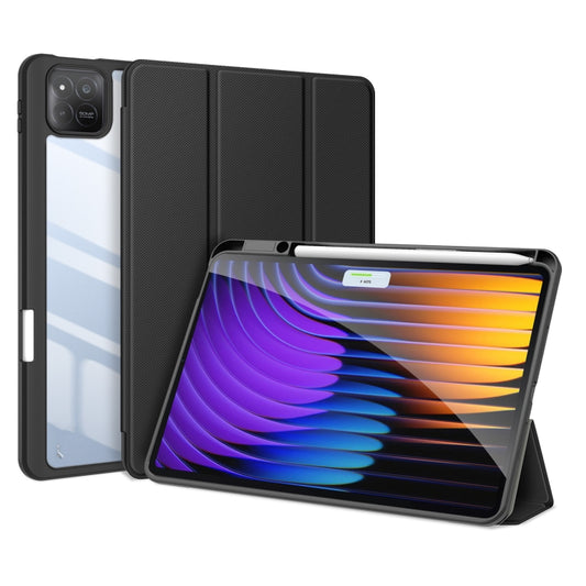 For Xiaomi Pad 7 / 7 Pro DUX DUCIS TOBY Series Antiskid Leather Tablet Case with Sleep / Wake-up Function(Black) - free shipping - PMC Jewellery - Order now!